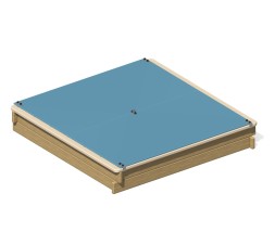 Песочница “Клад” с крышкой, ПС-01К4