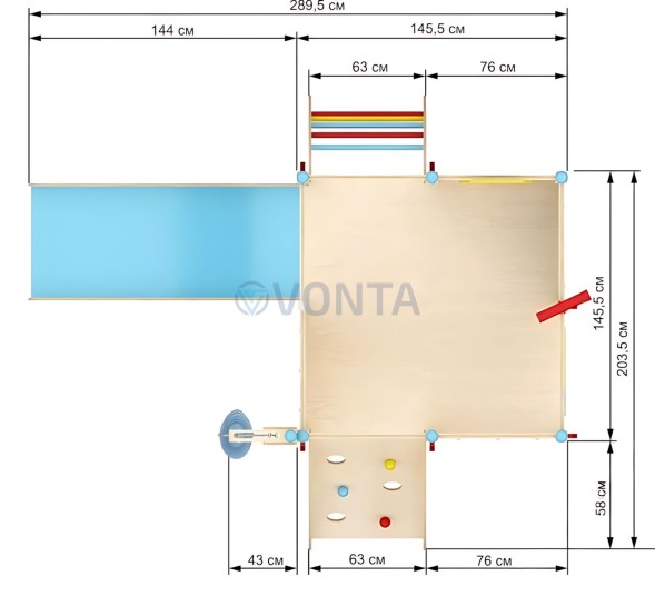 Детская площадка для квартиры IgraGrad 7