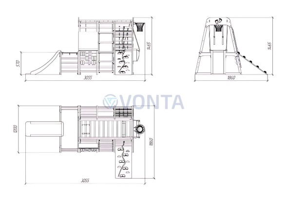 Детский комплекс Савушка Непоседа 6 nero