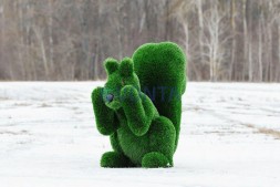 Топиари белочка Ку-ку, h = 85 см — газон Deluxe