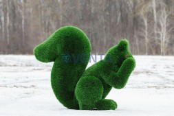 Топиари белочка Ку-ку, h = 85 см — газон Deluxe