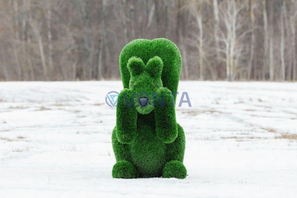 Топиари белочка Ку-ку, h = 85 см — газон Deluxe