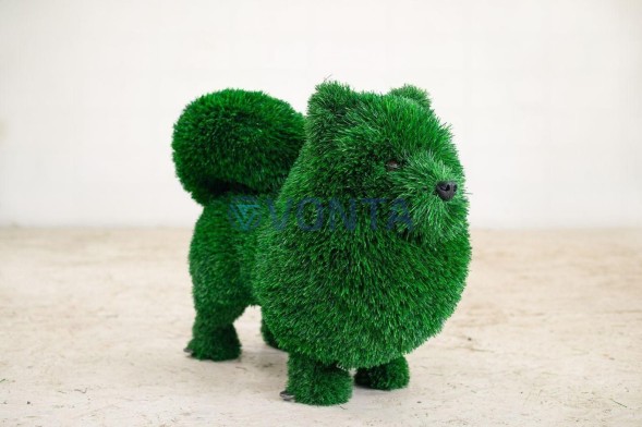 Топиари собака шпиц, h= 45см — газон Deluxe Green