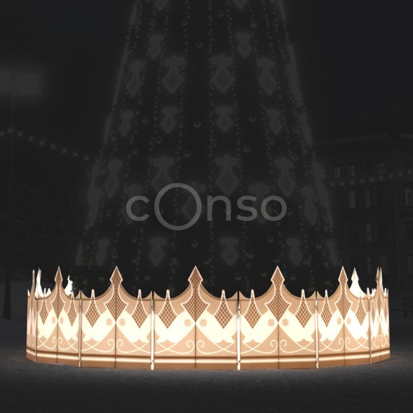 Ограждение «Ромбовидные узоры»