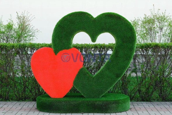 Топиари стела сердца Гармония, мини — газон Deluxe