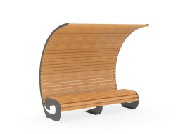 Скамейка с навесом «Волна» 1