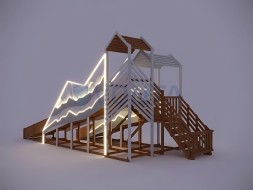 Зимняя горка IgraGrad Snow Fox скат 8 и 5 м мод.2