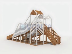 Зимняя горка IgraGrad Snow Fox скат 8 и 5 м мод.2