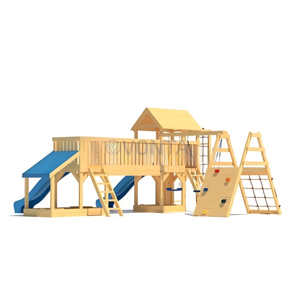 Детская деревянная игровая площадка для улицы дачи CustWood Scout S12