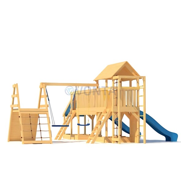 Детская деревянная игровая площадка для улицы дачи CustWood Scout S12