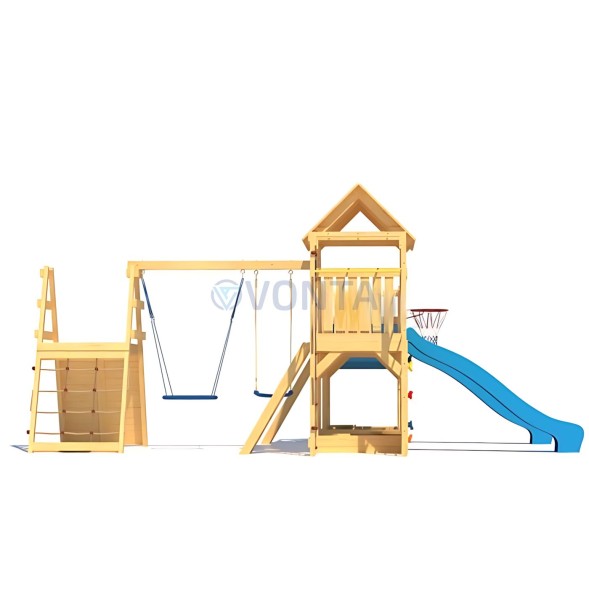 Детская деревянная игровая площадка для улицы дачи CustWood Scout S12