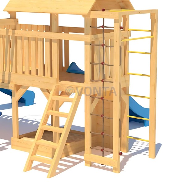 Детская деревянная игровая площадка для улицы дачи CustWood Scout S12