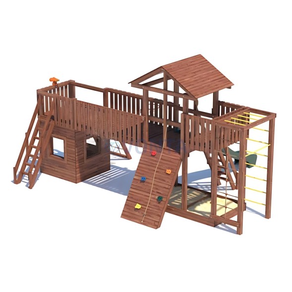 Детская деревянная игровая площадка для улицы дачи CustWood Active 12
