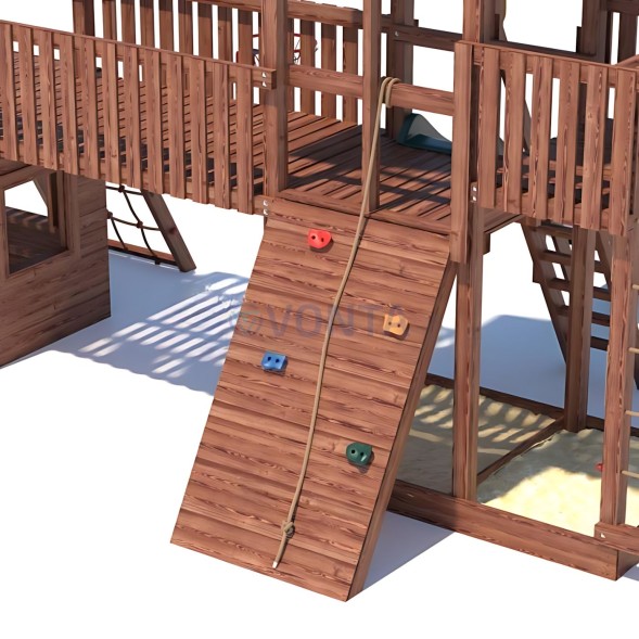Детская деревянная игровая площадка для улицы дачи CustWood Active 12
