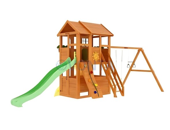 Детская площадка IgraGrad Клубный домик 2 с трубой