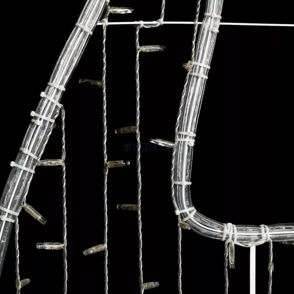 Светодиодная консоль Олень в Профиль 90*240 см, холодный белый, , (LC-13406)