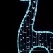 Светодиодная консоль Олень в Профиль 90*240 см, холодный белый,