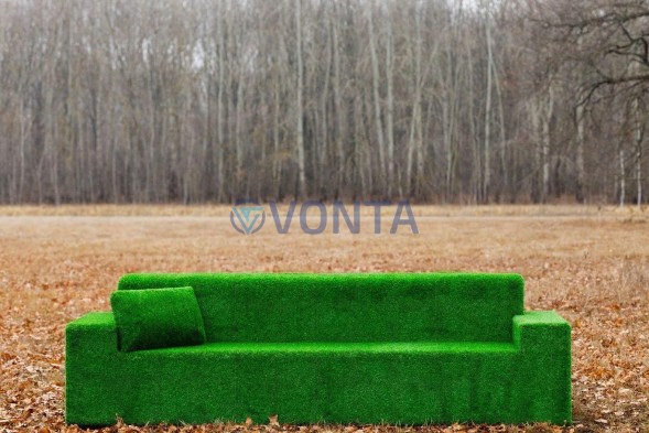 Топиари диван с подушкой — газон Eco+