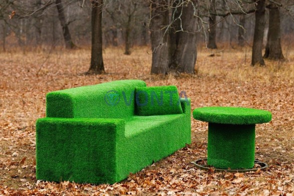 Топиари диван с подушкой — газон Eco+