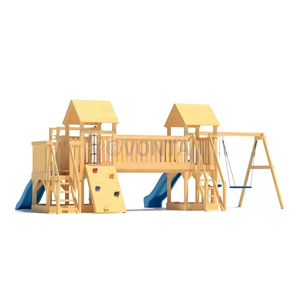 Детская деревянная игровая площадка для улицы дачи CustWood Scout S13