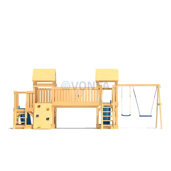 Детская деревянная игровая площадка для улицы дачи CustWood Scout S13