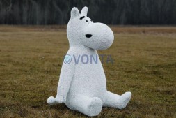 Топиари бегемот Пломбир — газон Eco