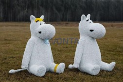 Топиари бегемот Пломбир — газон Eco