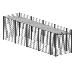 Контейнерная площадка “Промо” (на 4 контейнера + хоз. блок), ХОЗ-09.1