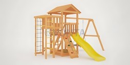 Детская площадка Савушка Мастер 3 с качелями Гнездо 1 метр