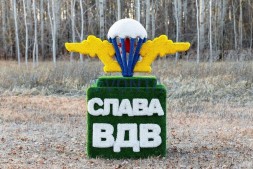 Топиари стела ВДВ — газон Deluxe + Eco