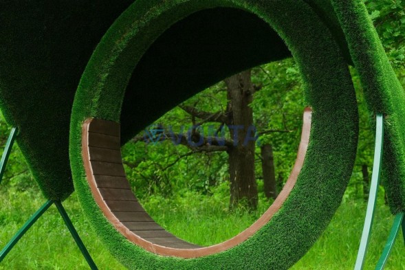 Топиари качели Комфорт — газон Deluxe