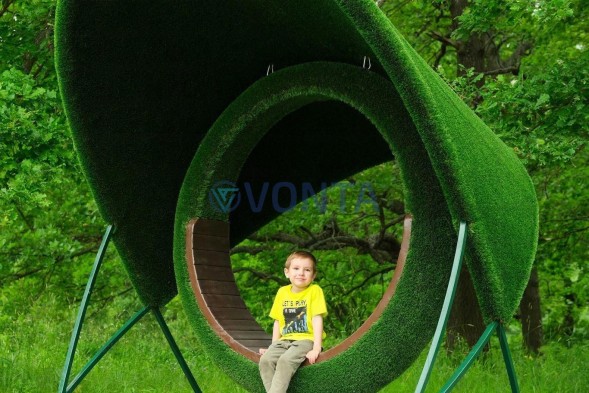 Топиари качели Комфорт — газон Deluxe