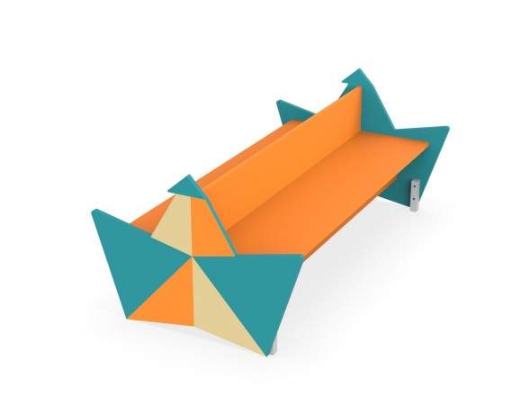 Скамейка детская двухсторонняя «Кораблик», 119.01.04