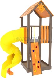 Детская площадка IgraGrad Панда Фани Tower с трубой