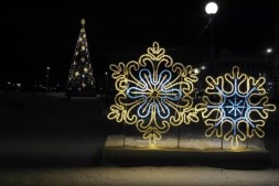 Светодиодная инсталляция Снежинка кружевная 2D 200 см. 1 шт.