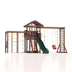 Детская деревянная игровая площадка для улицы дачи CustWood Active 9