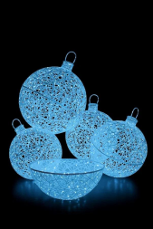 Светодиодная инсталляция Елочные игрушки 5 шт., (SR265)