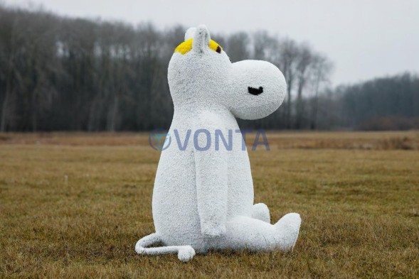 Топиари бегемот Одуван — газон Eco