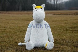 Топиари бегемот Одуван — газон Eco