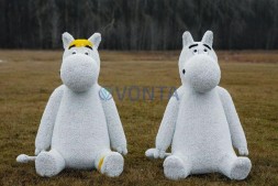 Топиари бегемот Одуван — газон Eco