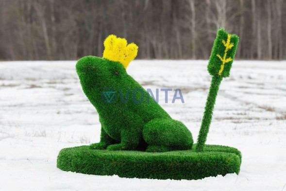 Топиари композиция жених и невеста — газон Eco + Deluxe