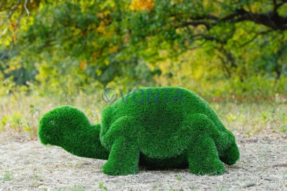 Топиари черепаха с кашпо, Мантра — газон Eco