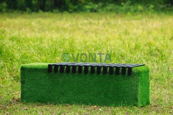 Топиари лавочка Мариэль, бук — газон Premium