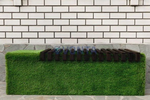 Топиари лавочка Мариэль, бук — газон Premium