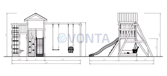 Детская площадка Савушка Мастер 3 (4 сезона)