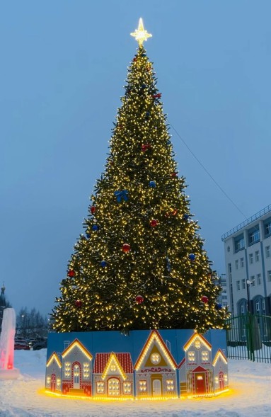 Ель ствольная «Светодинамическая Альпийская» - 15 м