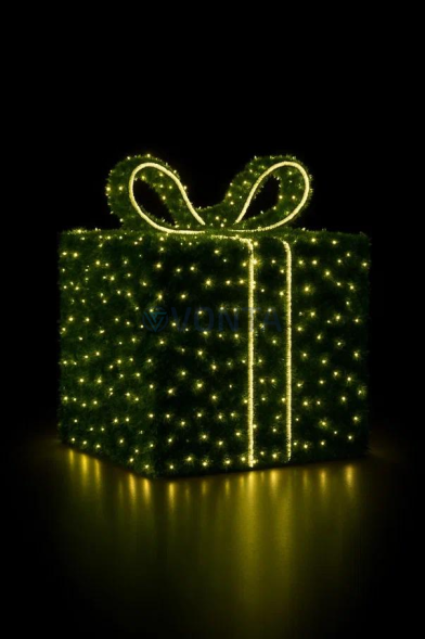 Светодиодная фигура из мишуры Подарок 200 см., (SR326)