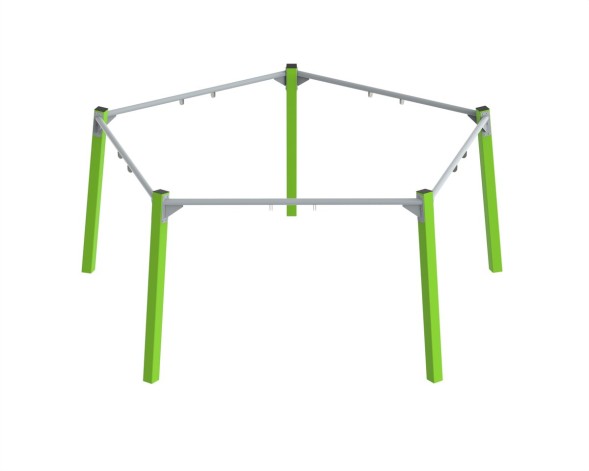 Качели «Пятиугольник» Подвесы приобретаются отдельно, 422.05