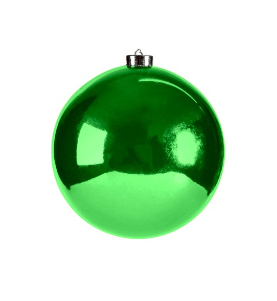 Шар глянцевый, зеленый, 10 см, 12 см, 15 см