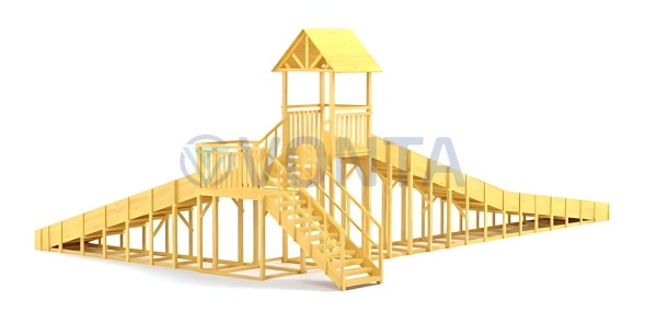 Зимняя горка Савушка Зима Wood 10